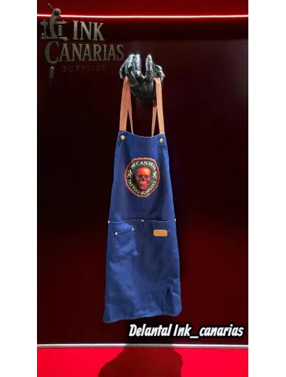 1854 Delantal Ink Canarias logo rojo