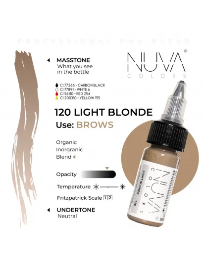 1966 Pigmento artístico Light Blonde Nuva Colors