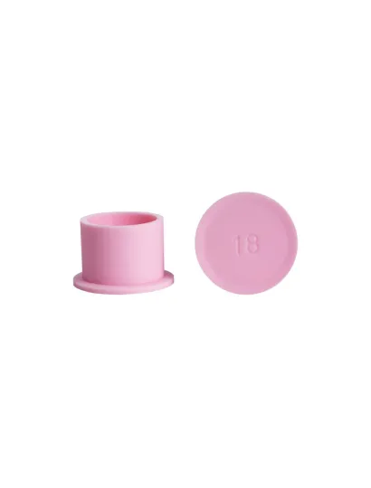2537 Cups silicona rosa G (18mm)