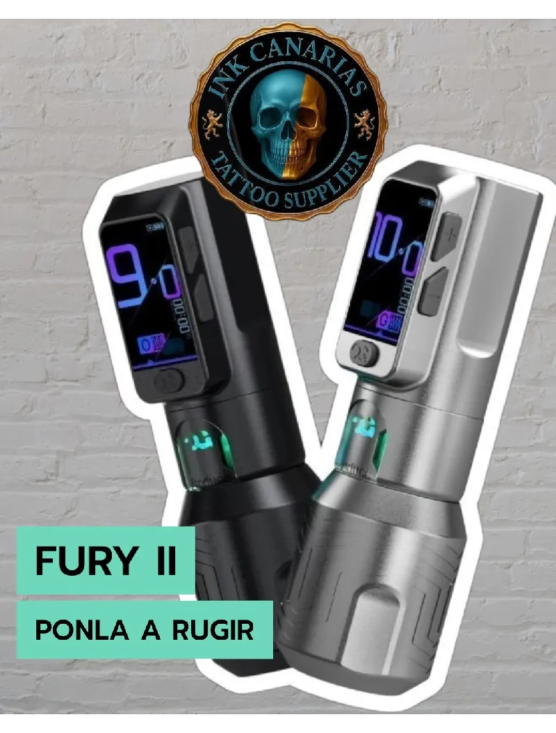 2543 Fury II Tattoo Machine negra