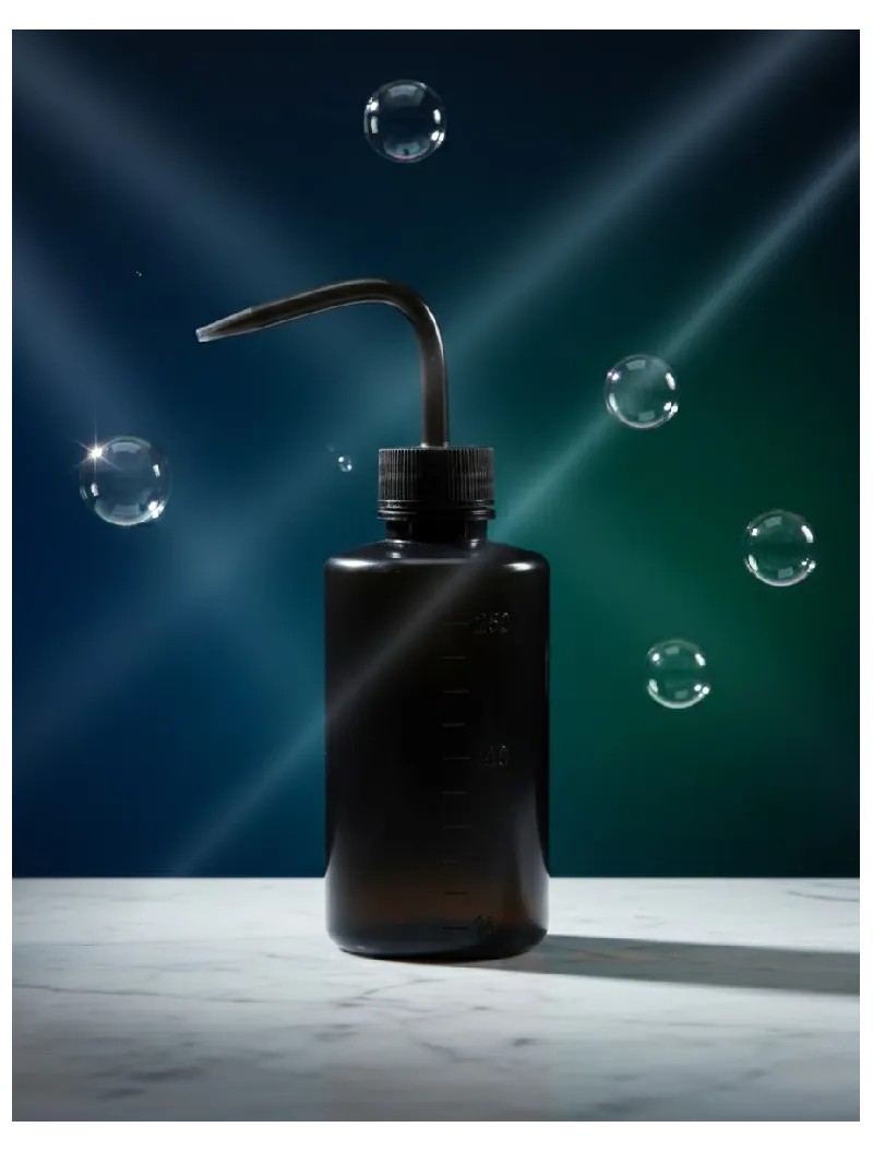 925 Botella de enjuague negra 500ml