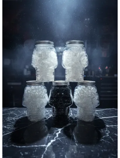 2911 Calavera con 200ud de Cups