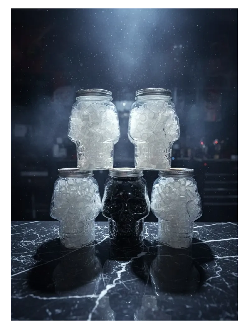 2911 Calavera con 200ud de Cups