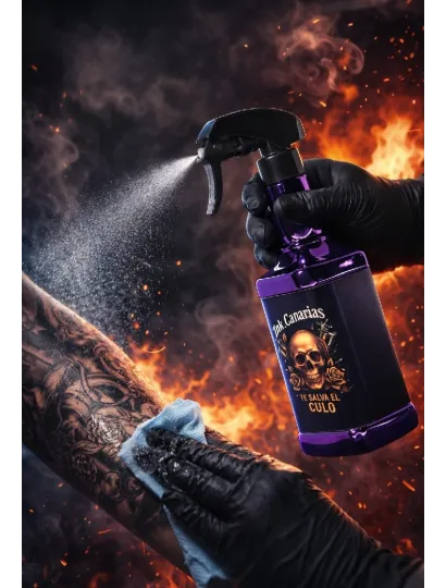 3556 Botella vacía morada Ink Canarias