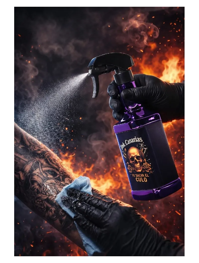 3556 Botella vacía morada Ink Canarias