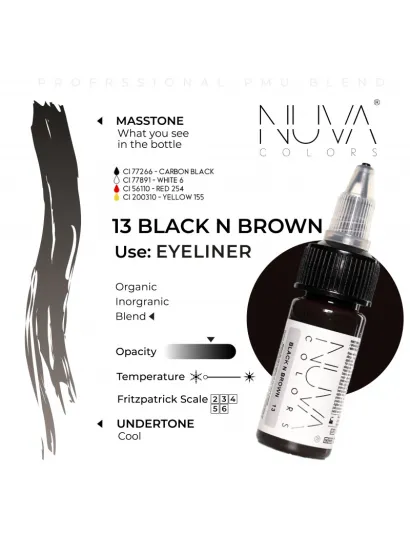 3724 Black N Brown Nuva Colors