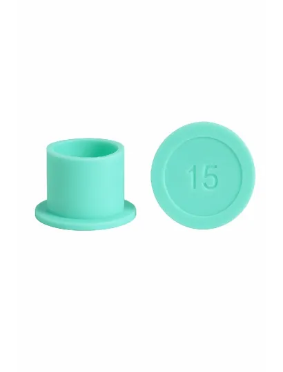 3787 Cups Silicona Turquesa M (15mm)