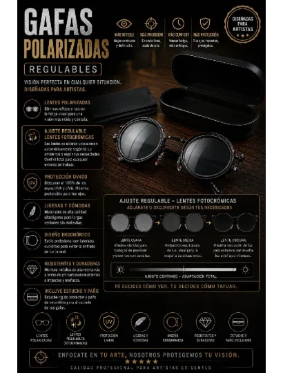 3790 Gafas polarizadas regulables