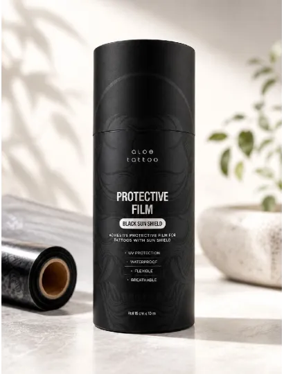 3850 Aloe Tattoo Film Protective Black Sun Shield