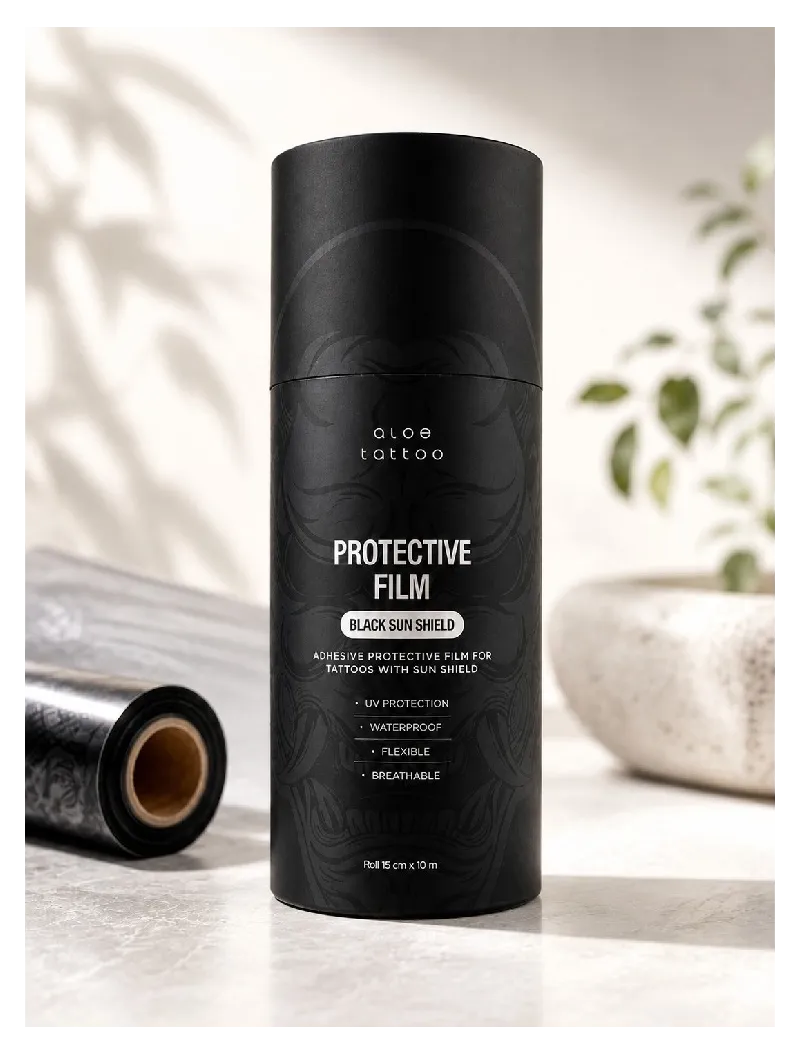 3850 Aloe Tattoo Film Protective Black Sun Shield