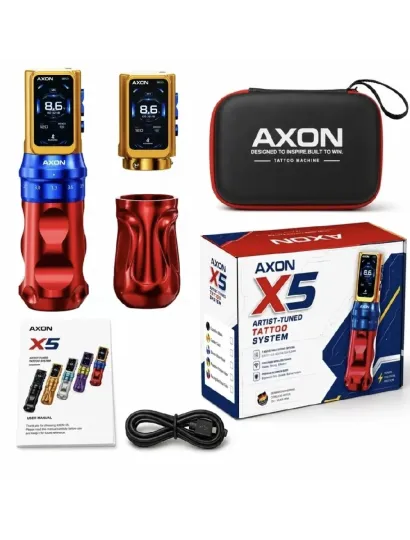 4390 Axon X5 Racing Red Blue Gold